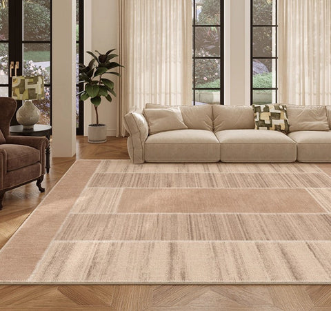 Modern Rugs for Dining Room, Contemporary Rugs for Bedroom, Abstract Modern Carpets for Living Room, Mid Century Modern Rugs Next to Bed-HomePaintingDecor