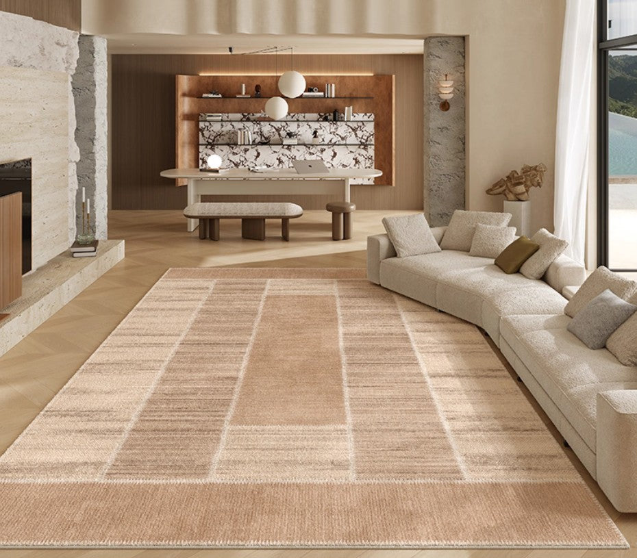 Modern Rugs for Dining Room, Contemporary Rugs for Bedroom, Abstract Modern Carpets for Living Room, Mid Century Modern Rugs Next to Bed-HomePaintingDecor