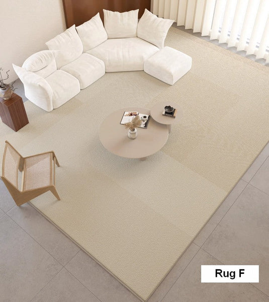 Modern Rugs for Dining Room, Bedroom Modern Rugs, Cream Color Geometric Modern Rugs, Contemporary Soft Rugs for Living Room-HomePaintingDecor