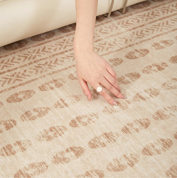Mid Century Modern Rugs Next to Bed, Contemporary Rugs for Bedroom, Abstract Modern Carpets for Living Room, Modern Rugs for Dining Room-HomePaintingDecor