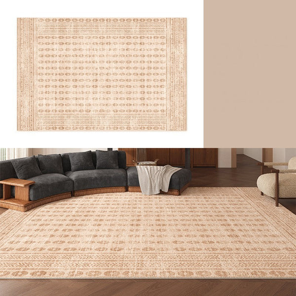 Mid Century Modern Rugs Next to Bed, Contemporary Rugs for Bedroom, Abstract Modern Carpets for Living Room, Modern Rugs for Dining Room-HomePaintingDecor