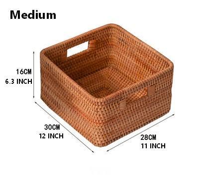 Storage Basket for Shelves, Rectangle Storage Basket for Toys, Storage Baskets for Bathroom, Kitchen Storage Baskets-HomePaintingDecor