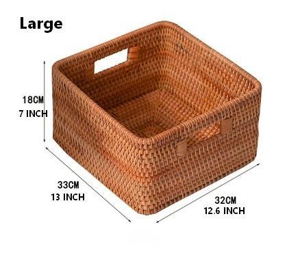 Storage Basket for Shelves, Rectangle Storage Basket for Toys, Storage Baskets for Bathroom, Kitchen Storage Baskets-HomePaintingDecor