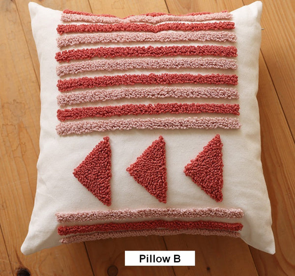 Modern Decorative Pillows for Interior Design, Simple Decorative Pillow Covers, Square Modern Throw Pillows for Couch, Contemporary Modern Sofa Pillows-HomePaintingDecor