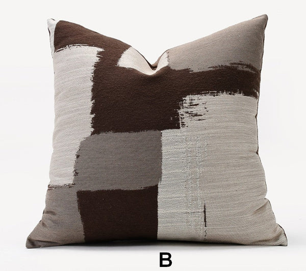 Geometric Modern Sofa Pillows, Abstract Decorative Pillows for Couch, Contemporary Throw Pillows, Modern Pillows for Bedroom, Modern Sofa Pillows-HomePaintingDecor