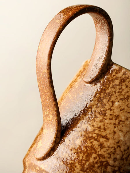 Modern Handmade Pottery Coffee Cup, Creative Brown Green Blue Ceramic Coffee Mugs, Large Unique Tea Cup, Large Capacity Coffee Cups-HomePaintingDecor