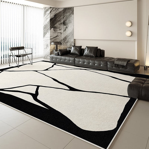Contemporary Modern Rugs for Bedroom, Large Modern Rugs for Living Room, Extra Large Geometric Modern Rugs for Dining Room-HomePaintingDecor