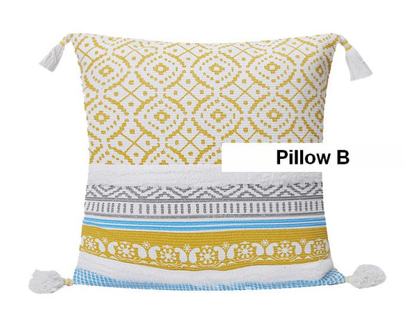 Modern Decorative Pillow for Interior Design, Contemporary Decorative Pillow Covers, Geometric Modern Sofa Pillows for Bedroom, Square Pillows for Couch-HomePaintingDecor