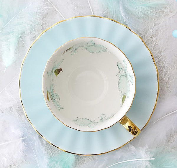 Beautiful British Tea Cups, Unique Traditional Afternoon Tea Cup and Saucer, Elegant Ceramic Coffee Cups, Royal Porcelain Tea Cup Set-HomePaintingDecor