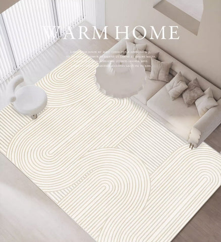 Large Modern Rugs for Living Room, Abstract Geometric Modern Rugs, Simple Modern Rug Ideas for Bedroom, Modern Rugs for Dining Room-HomePaintingDecor