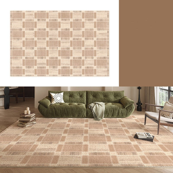 Contemporary Rugs for Bedroom, Abstract Modern Carpets for Living Room, Modern Rugs for Dining Room, Mid Century Modern Rugs Next to Bed-HomePaintingDecor