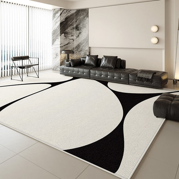 Abstract Contemporary Modern Rugs, Large Modern Rugs for Living Room, Geometric Modern Rugs for Bedroom, Modern Rugs for Dining Room-HomePaintingDecor