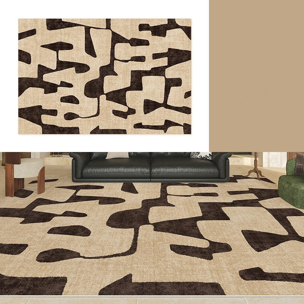 Large Modern Rugs for Living Room, Modern Rugs under Dining Room Table, Contemporary Abstract Rugs Next to Bed, Geometric Modern Carpets for Office-HomePaintingDecor