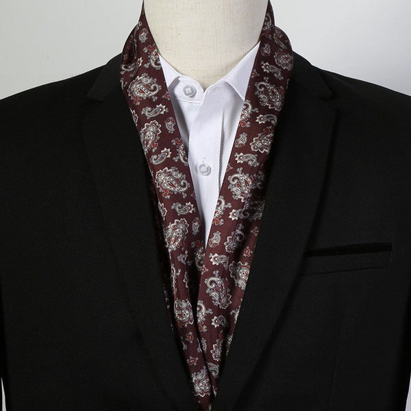 Thin Silk Neck Scarf, Scarf For Suit Men, Short Real Silk Scarf, Mens Short Silk Neckwear, Skinny Silk Scarf Mens, Casual Silk Scarf Men, Lightweight Short Silk Scarf-HomePaintingDecor