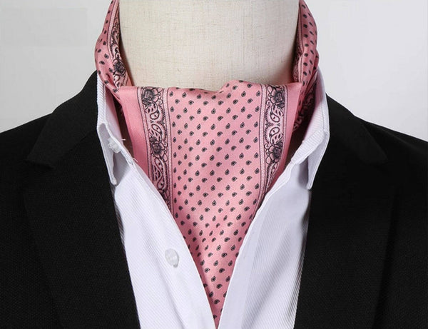 Mens Dress Silk Scarf, Short Silk Ascot Men, Lightweight Short Silk Scarf, Casual Silk Scarf Men, Silk Scarf For Blazer, Mens Summer Silk Scarf-HomePaintingDecor