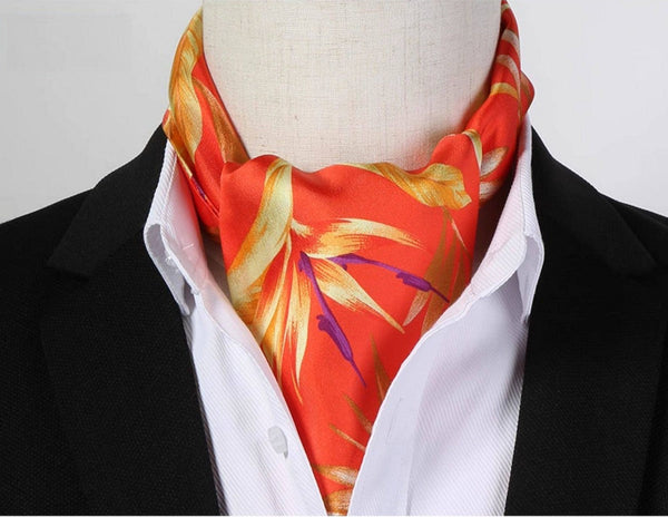 Narrow Pure Silk Scarf, Short Silk Neckerchief Men, Short Silk Ascot Men, Silk Scarf For Blazer, Mens Summer Silk Scarf, Soft Silk Short Scarf, Business Slim Silk Scarf, Mens Thin Silk Neck Scarf-HomePaintingDecor