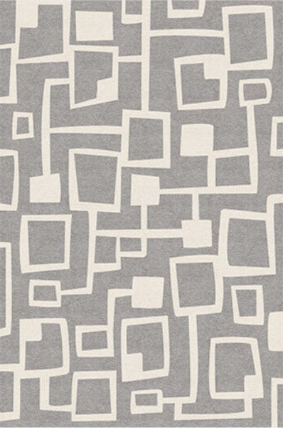 Large Geometric Rugs, Contemporary Area Rugs for Dining Room, Modern Rugs for Living Room, Gray Modern Rugs for Bedroom-HomePaintingDecor