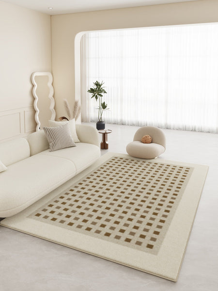 Thick Large Modern Rugs for Living Room, Abstract Modern Rugs for Bedroom, Modern Rugs for Dining Room, Contemporary Geometric Modern Rugs-HomePaintingDecor