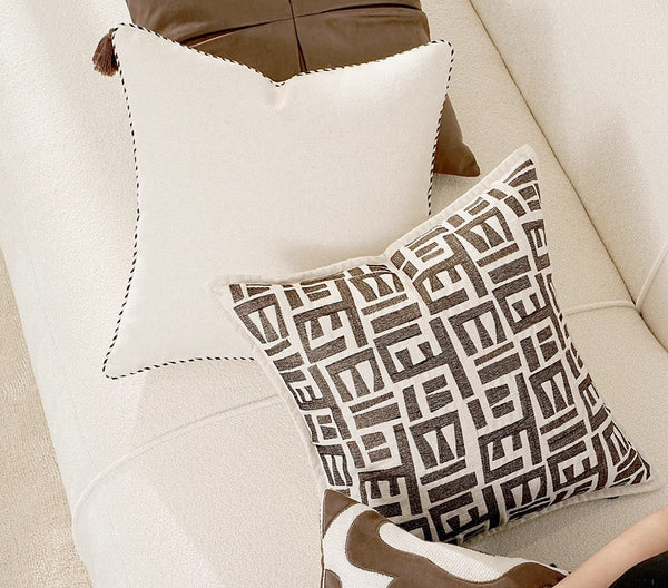 Simple Decorative Pillows for Couch, Contemporary Throw Pillows for Living Room, Modern Sofa Pillows, Modern Square Pillows-HomePaintingDecor