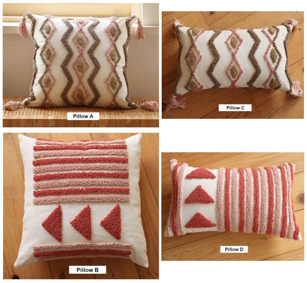 Modern Decorative Pillows for Interior Design, Simple Decorative Pillow Covers, Square Modern Throw Pillows for Couch, Contemporary Modern Sofa Pillows-HomePaintingDecor