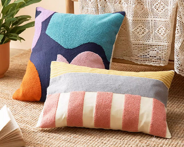 Large Modern Sofa Cushion, Decorative Pillow Covers, Modern Pillows for Couch, Abstract Decorative Throw Pillows for Living Room-HomePaintingDecor