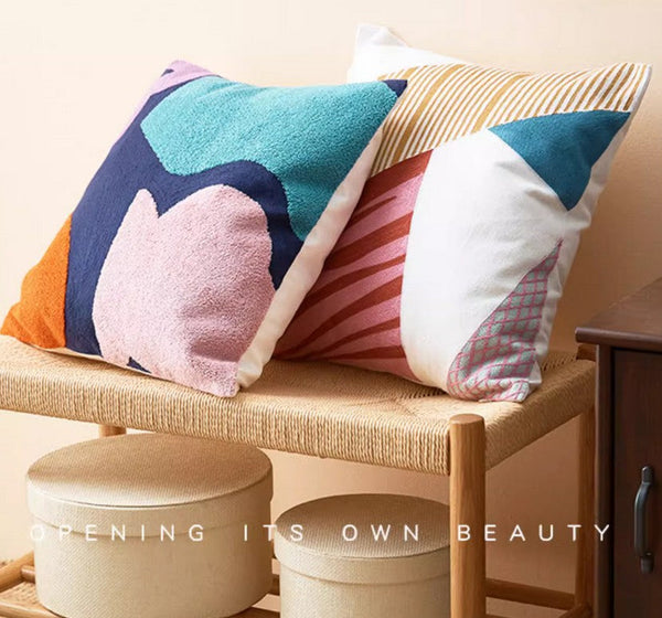 Large Modern Sofa Cushion, Decorative Pillow Covers, Modern Pillows for Couch, Abstract Decorative Throw Pillows for Living Room-HomePaintingDecor