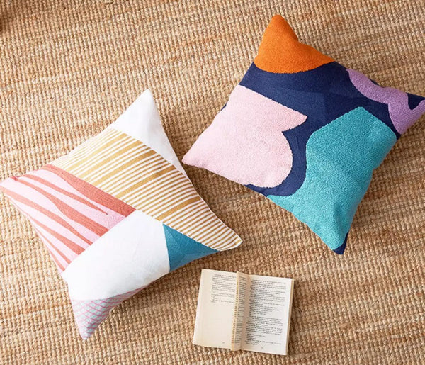 Large Modern Sofa Cushion, Decorative Pillow Covers, Modern Pillows for Couch, Abstract Decorative Throw Pillows for Living Room-HomePaintingDecor