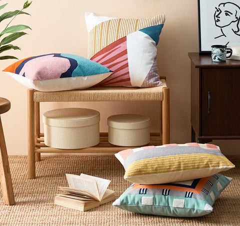 Abstract Decorative Throw Pillows for Living Room, Large Modern Sofa Cushion, Decorative Pillow Covers, Modern Pillows for Couch-HomePaintingDecor