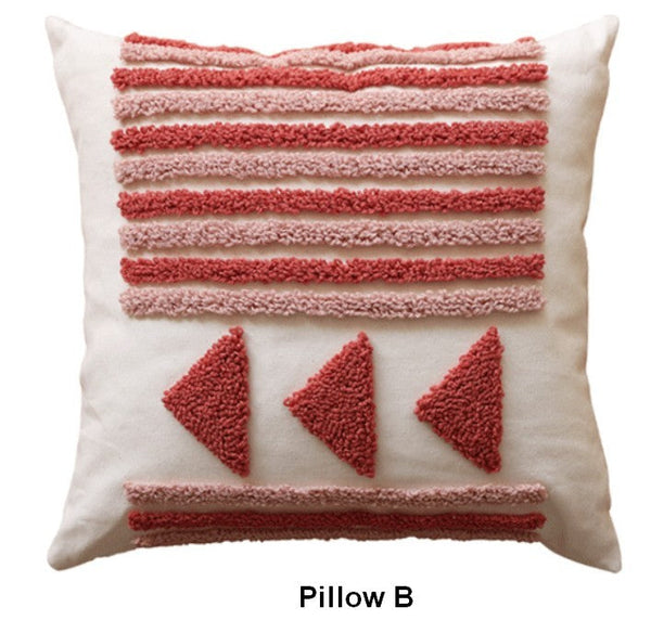 Modern Decorative Pillows for Interior Design, Simple Decorative Pillow Covers, Square Modern Throw Pillows for Couch, Contemporary Modern Sofa Pillows-HomePaintingDecor
