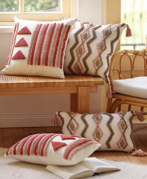Modern Decorative Pillows for Interior Design, Simple Decorative Pillow Covers, Square Modern Throw Pillows for Couch, Contemporary Modern Sofa Pillows-HomePaintingDecor