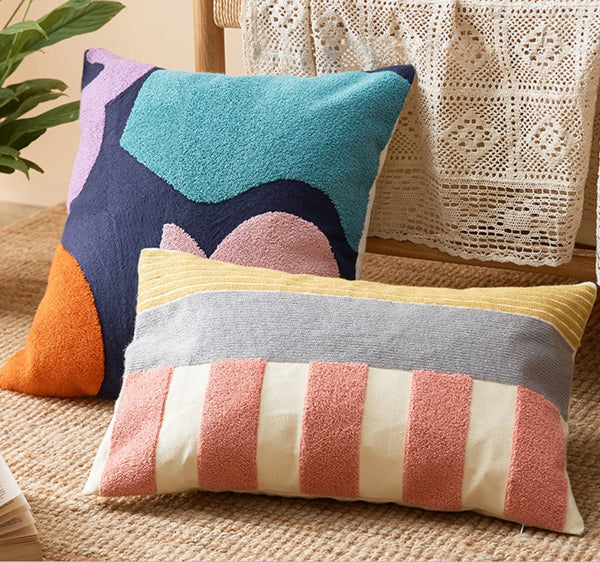 Large Modern Sofa Cushion, Decorative Pillow Covers, Modern Pillows for Couch, Abstract Decorative Throw Pillows for Living Room-HomePaintingDecor