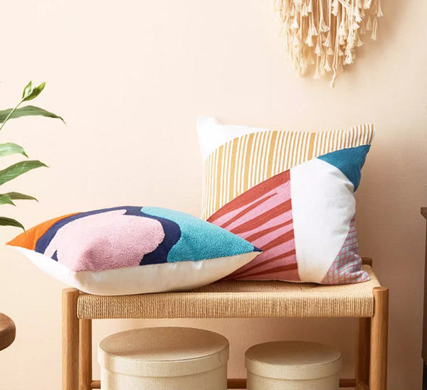 Large Modern Sofa Cushion, Decorative Pillow Covers, Modern Pillows for Couch, Abstract Decorative Throw Pillows for Living Room-HomePaintingDecor