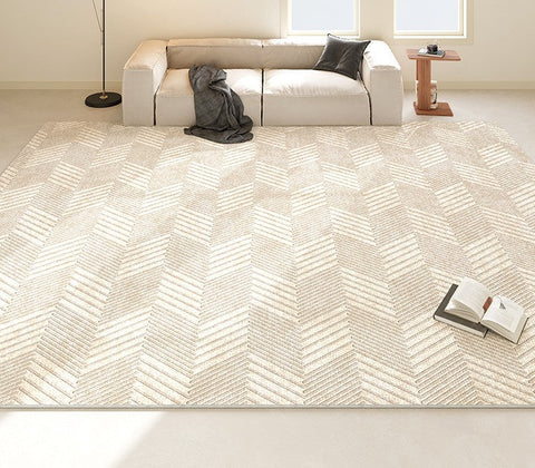 Large Modern Rugs for Living Room, Geometric Modern Rugs for Sale, Abstract Modern Area Rugs for Bedroom, Contemporary Rugs under Coffee Table-HomePaintingDecor