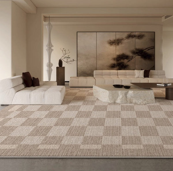 Large Contemporary Floor Carpets, Living Room Modern Area Rugs, Thick Soft Modern Rugs in Bedroom, Dining Room Modern Rugs-HomePaintingDecor
