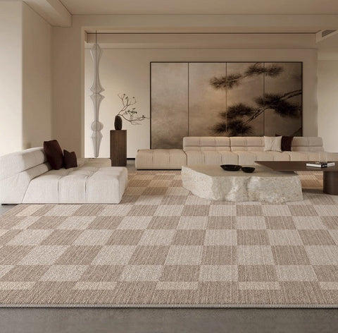 Large Contemporary Floor Carpets, Living Room Modern Area Rugs, Thick Soft Modern Rugs in Bedroom, Dining Room Modern Rugs-HomePaintingDecor