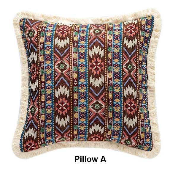 Large Bohemian Decorative Sofa Pillows for Living Room, Modern Geometric Pillows, Decorative Throw Pillows for Bedroom, Oriental Throw Pillow for Couch-HomePaintingDecor