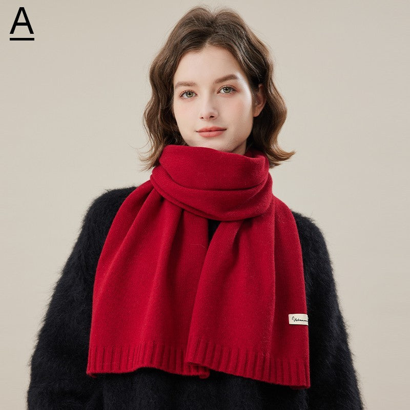 Cozy Winter Scarf, Modern Fashion Designer Scarf, Casual Scarf for Women, Soft Cashmere Scarf for Women, Cold Weather Scarf, Wool Scarf for Women-HomePaintingDecor