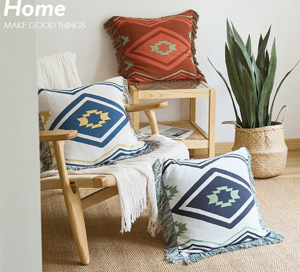 Simple Decorative Pillow Covers, Modern Decorative Pillow for Interior Design, Contemporary Modern Sofa Pillows for Bedroom, Square Modern Pillows for Couch-HomePaintingDecor