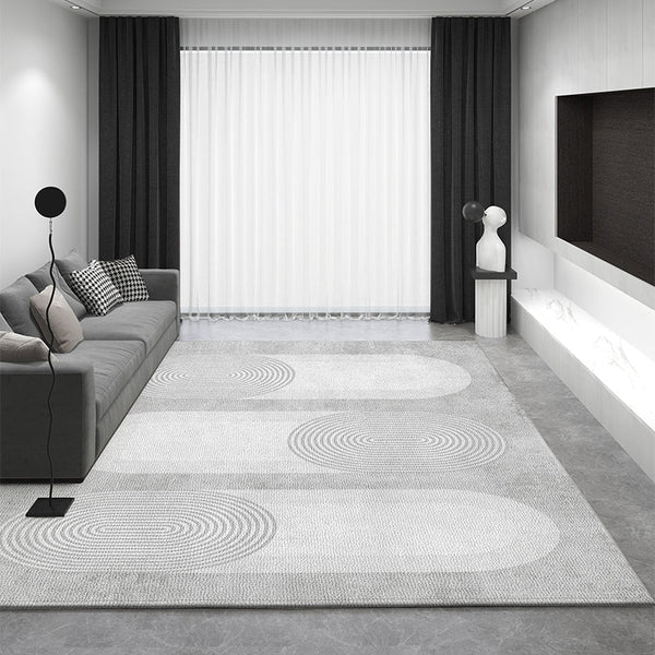 Dining Room Geometric Modern Rugs, Gray Contemporary Modern Rugs for Office, Bedroom Modern Rugs, Extra Large Modern Rugs for Living Room-HomePaintingDecor