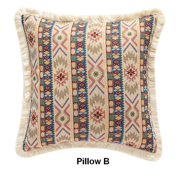 Large Bohemian Decorative Sofa Pillows for Living Room, Modern Geometric Pillows, Decorative Throw Pillows for Bedroom, Oriental Throw Pillow for Couch-HomePaintingDecor
