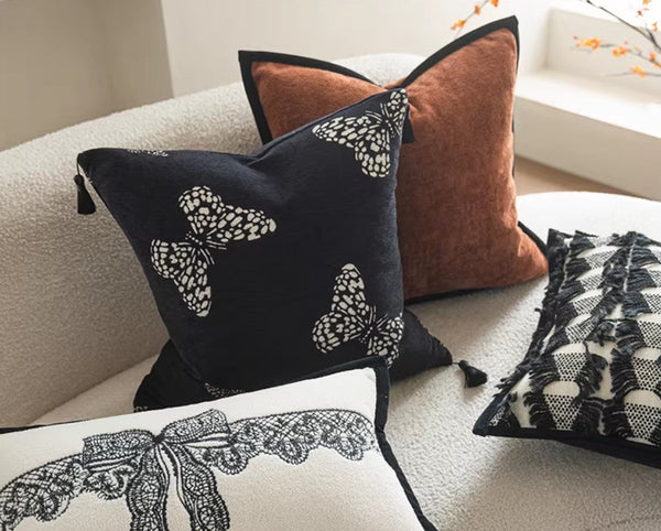Large Decorative Throw Pillows, Decorative Pillow Arrangement Ideas for Couch, Modern Decorative Pillows for Living Room, Decorative Pillow Covers-HomePaintingDecor