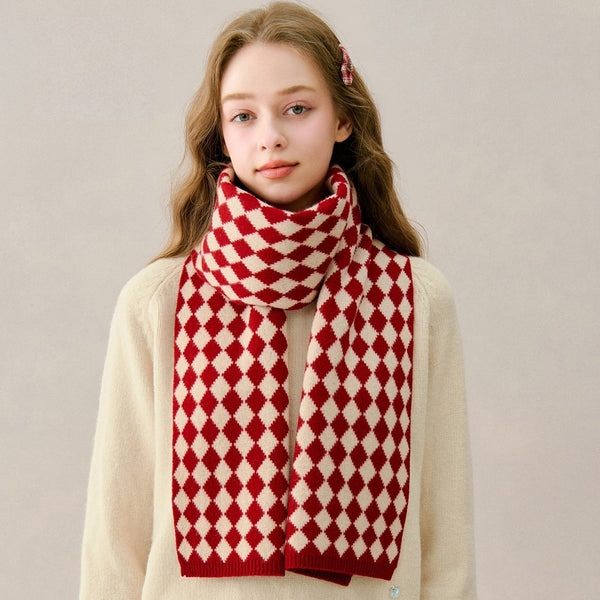 Cold Weather Scarves, Soft Wool Scarf for Women, Winter Wool Scarf, Unique Christmas Gift for Girl, Modern Wool Scarf for Women, Casual Scarf for Women