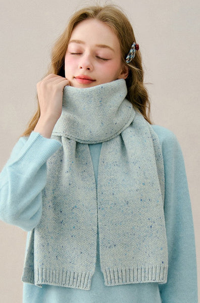 Casual Scarf for Women, Winter Wool Scarf, Cold Weather Scarf, Soft Wool Scarf for Women, Unique Gift for Women, Modern Wool Scarf for Women