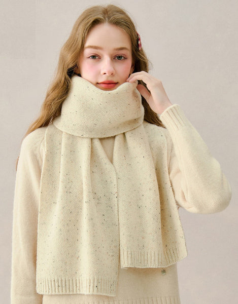 Winter Wool Scarf, Cold Weather Scarf, Soft Wool Scarf for Women, Unique Gift for Women, Modern Wool Scarf for Women, Casual Scarf for Women