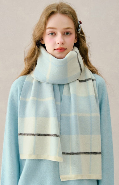 Winter Wool Scarf, Unique Christmas Gift for Girl, Modern Wool Scarf for Women, Casual Scarf for Women, Cold Weather Scarves, Soft Wool Scarf for Women