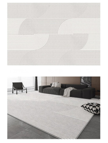 Dining Room Floor Rug, Large Floor Rugs for Living Room, Modern Floor Rugs for Bedroom, Extra Large Geometric Modern Rugs for Office-HomePaintingDecor