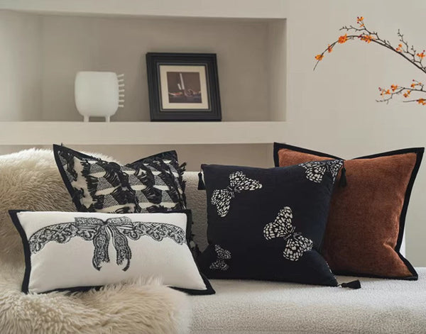 Large Decorative Throw Pillows, Decorative Pillow Arrangement Ideas for Couch, Modern Decorative Pillows for Living Room, Decorative Pillow Covers-HomePaintingDecor