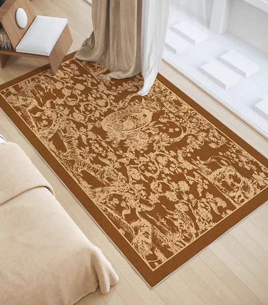French Style Modern Rugs for Interior Design, Modern Rugs for Dining Room, Thick Soft Rugs under Coffee Table, Contemporary Modern Rugs for Living Room-HomePaintingDecor
