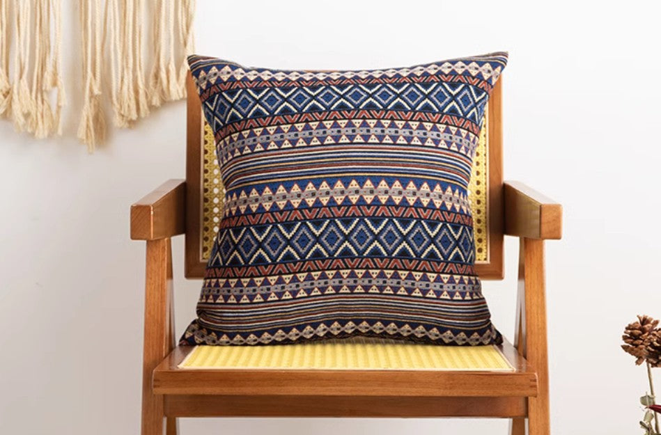 Decorative Throw Pillows, Geometric Pattern Throw Pillow for Couch, Bohemia Sofa Pillows for Living Room, Large Bohemian Decorative Sofa Pillows-HomePaintingDecor
