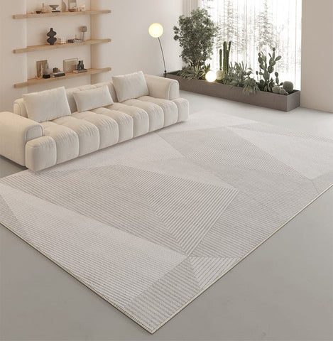 Abstract Geometric Modern Rugs, Contemporary Modern Rugs for Bedroom, Unique Modern Rugs for Living Room, Dining Room Floor Carpets-HomePaintingDecor